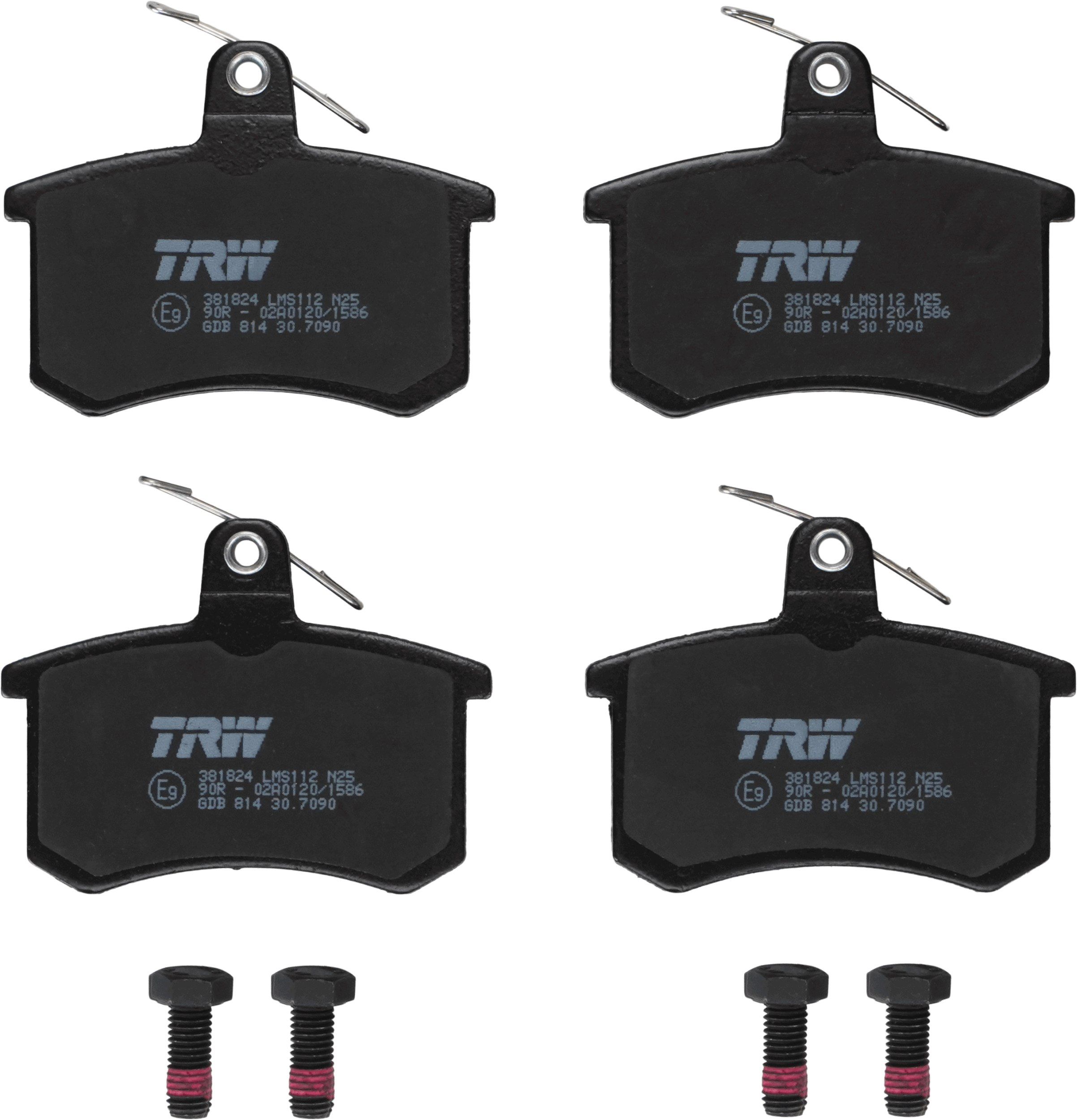 TRW GDB814 - Bremsbelagsatz, Scheibenbremse COTEC
