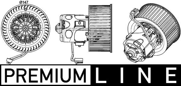 MAHLE AB 151 000P Interior Blower