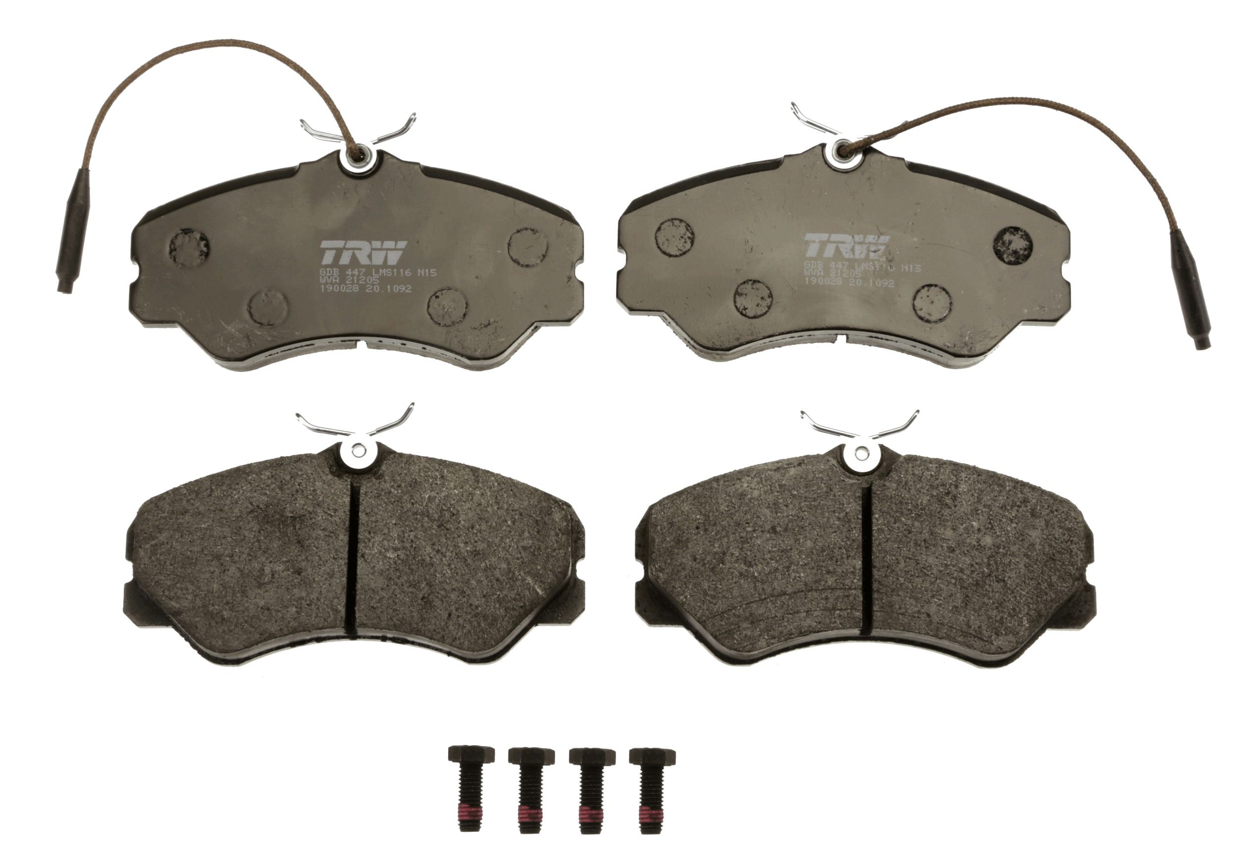 TRW DISC BRAKE PADS - TecDoc 2
