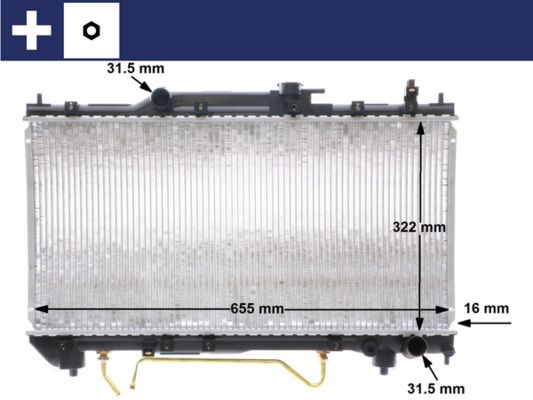 Radiador, refrigeración del motor