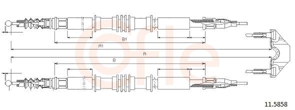 COFLE 11.5858 - Seilzug, Feststellbremse