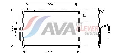 MZ5159 AVA QUALITY COOLING ** CLEVER FIT ** kondenzátor, klíma