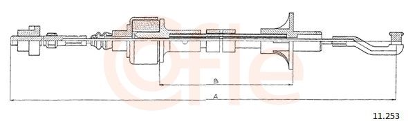 COFLE 11.253 - Seilzug, Kupplungsbet&auml;tigung