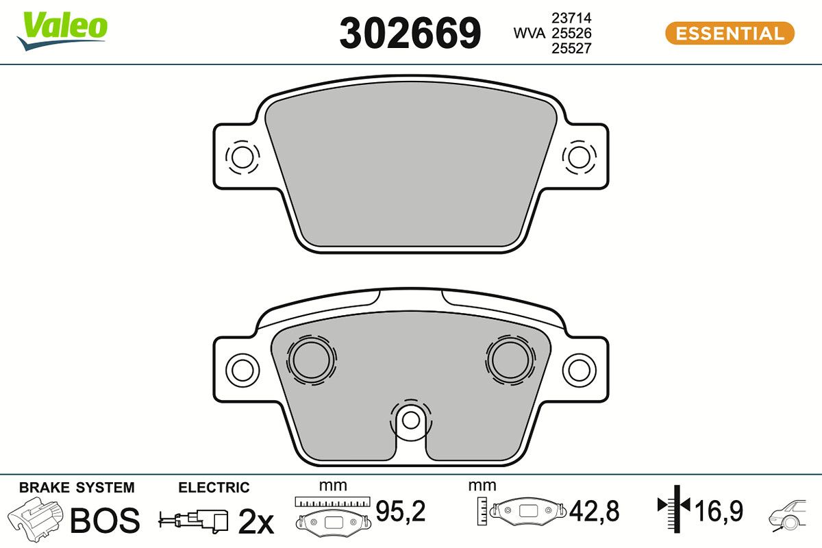 Bremsbelagsatz, Scheibenbremse