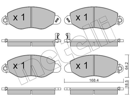 Brake Pad Set, disc brake 22-0536-0