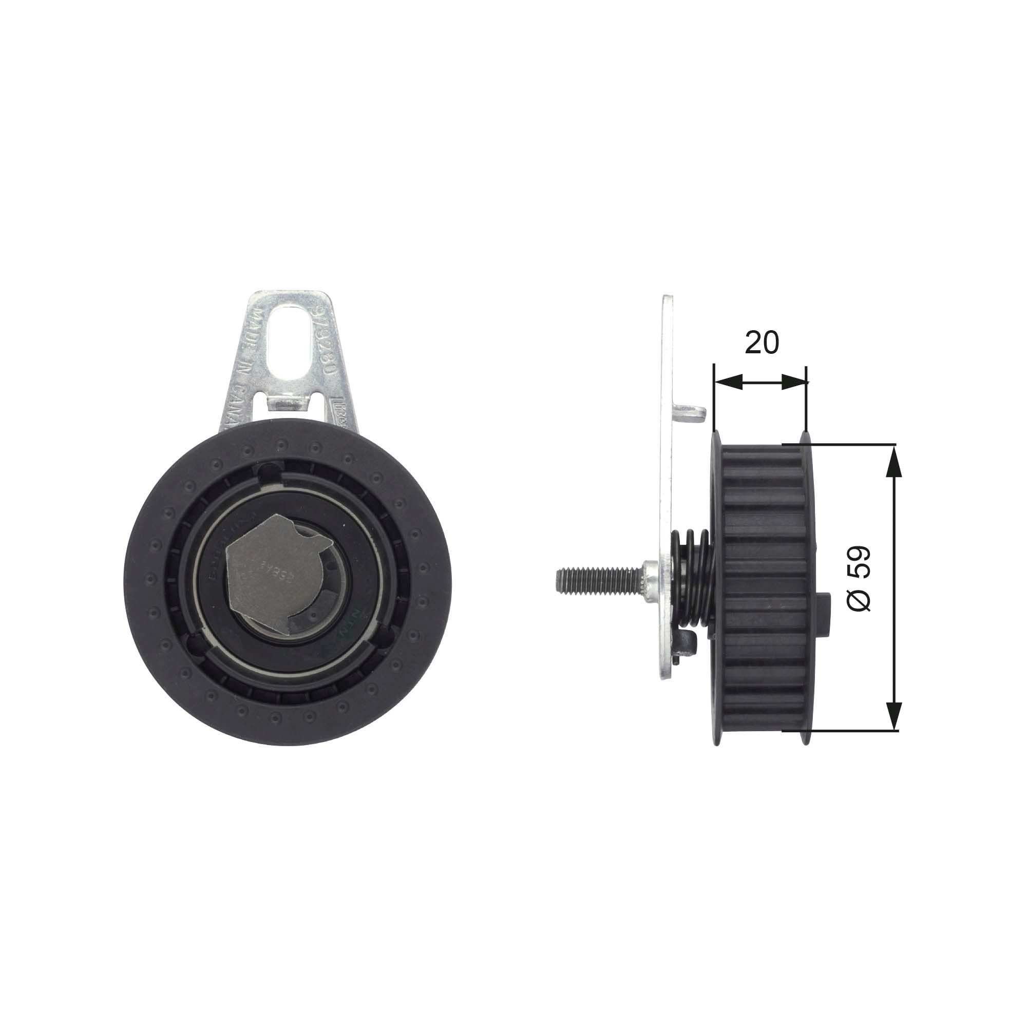 Spannrolle, Zahnriemen