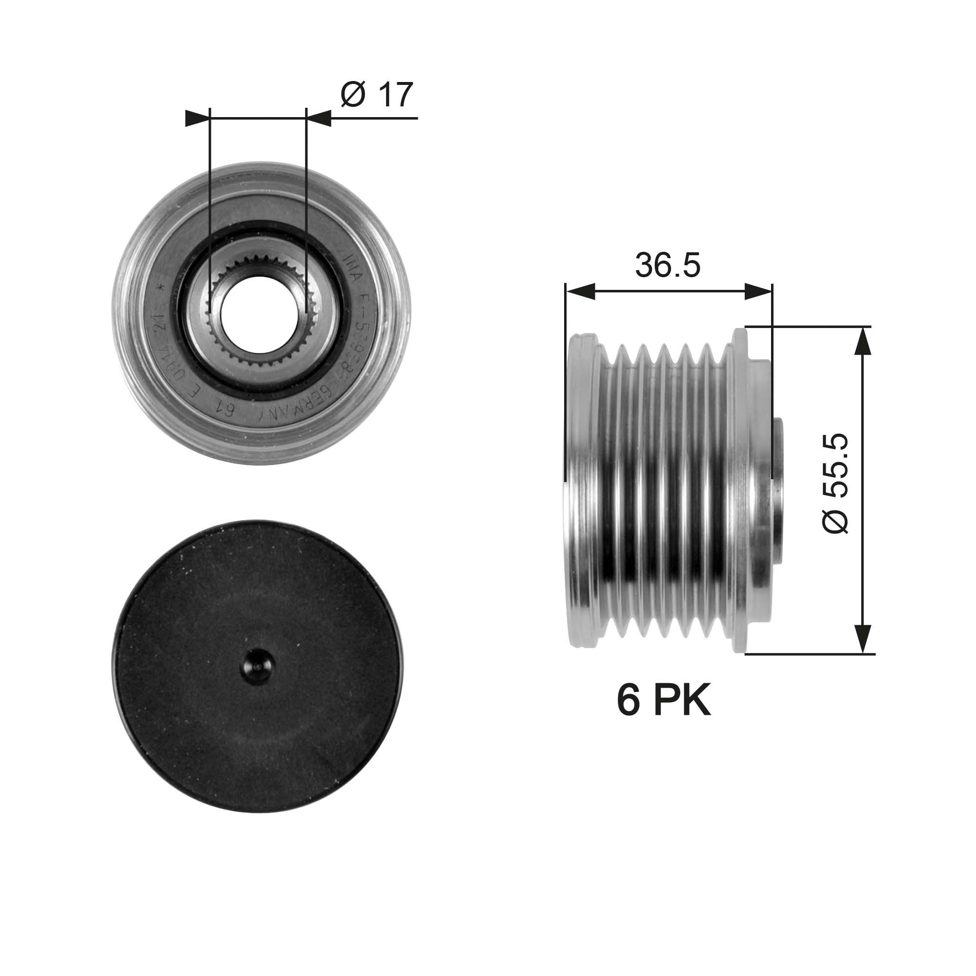 Alternator Freewheel Clutch OAP7049