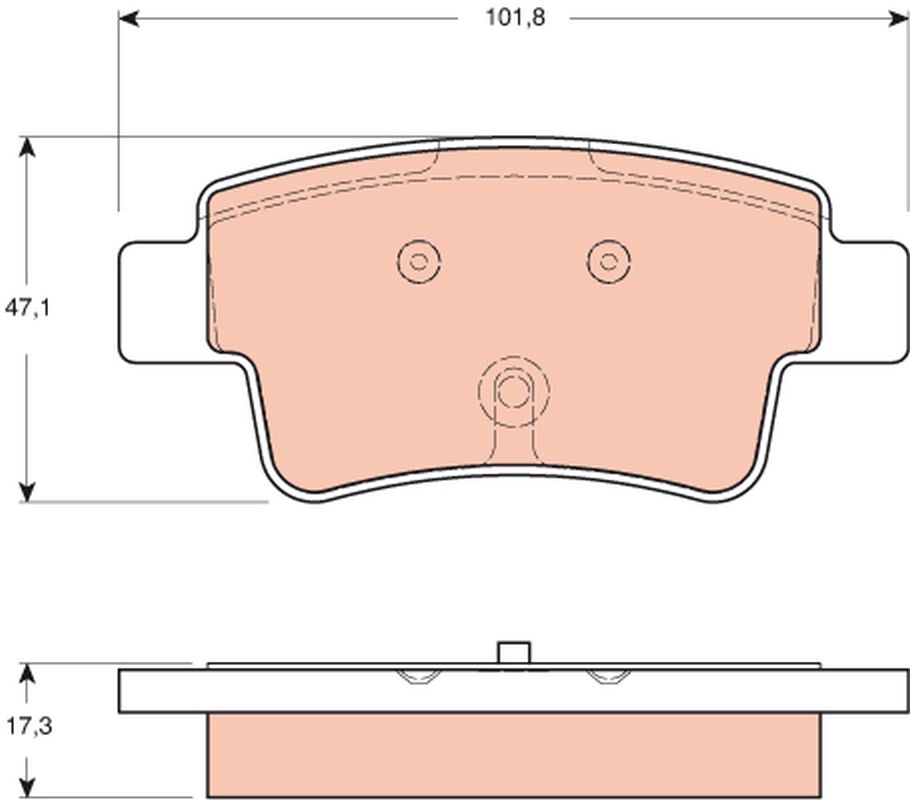 Brake Pad Set, disc brake GDB1656