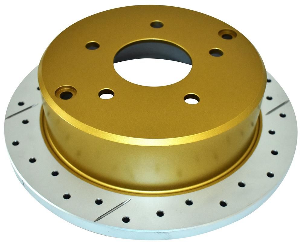 Street Gold Cross-drilled/slotted SLD [ Holden 97-07 VT-VZ R ] - TecDoc 1