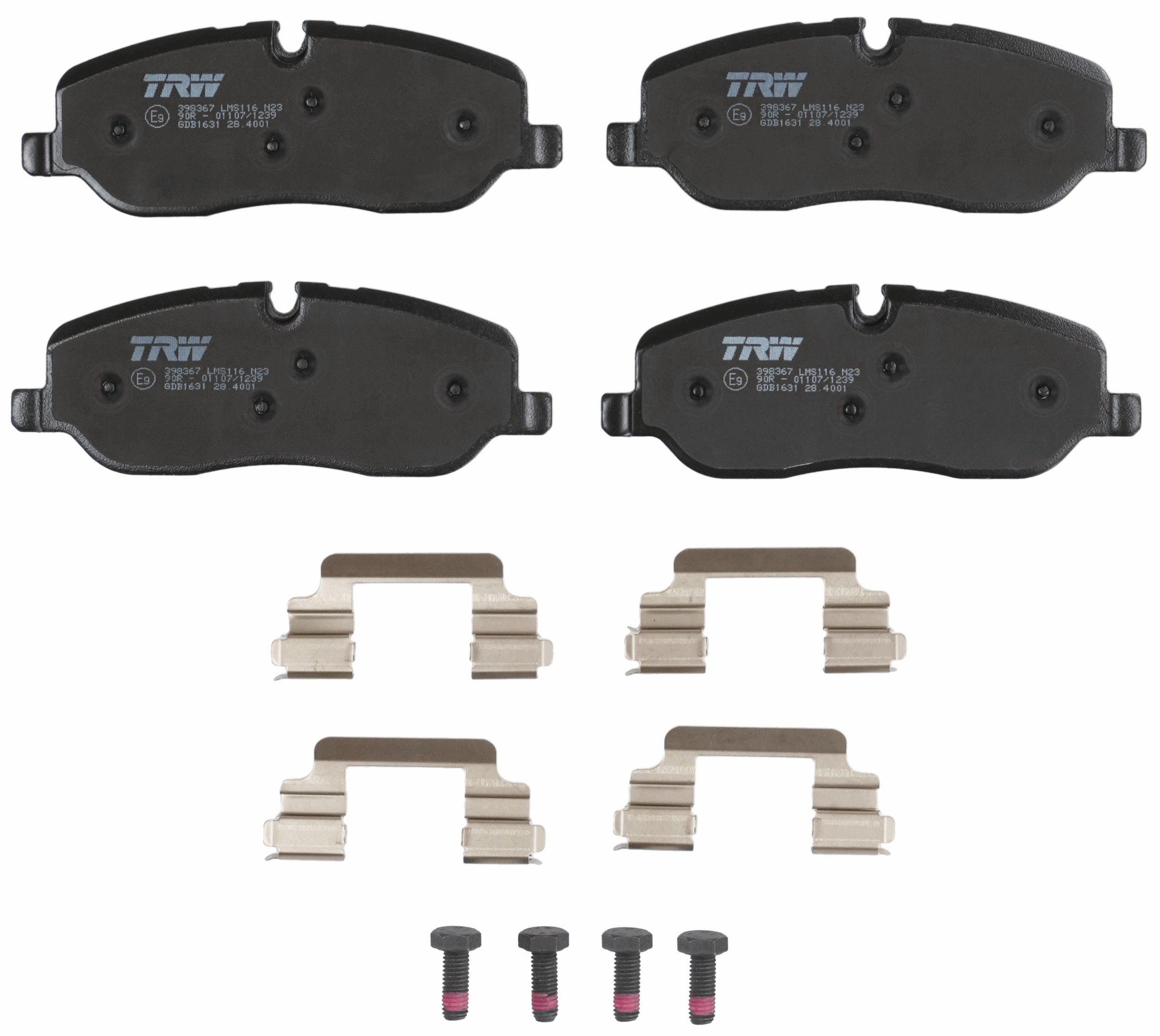 TRW DISC BRAKE PADS - TecDoc 2