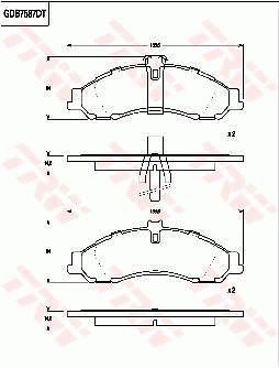 TRW DISC BRAKE PADS - TecDoc Only