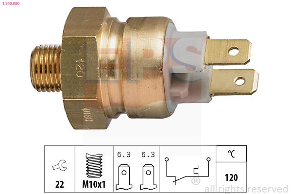 Temperaturschalter, Kühlmittelwarnlampe