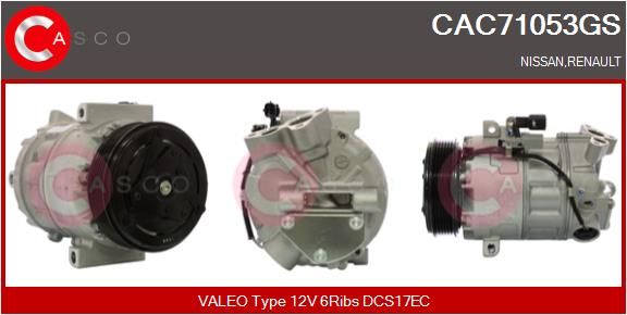 CAC71053GS CASCO Genuine kompresszor, klíma