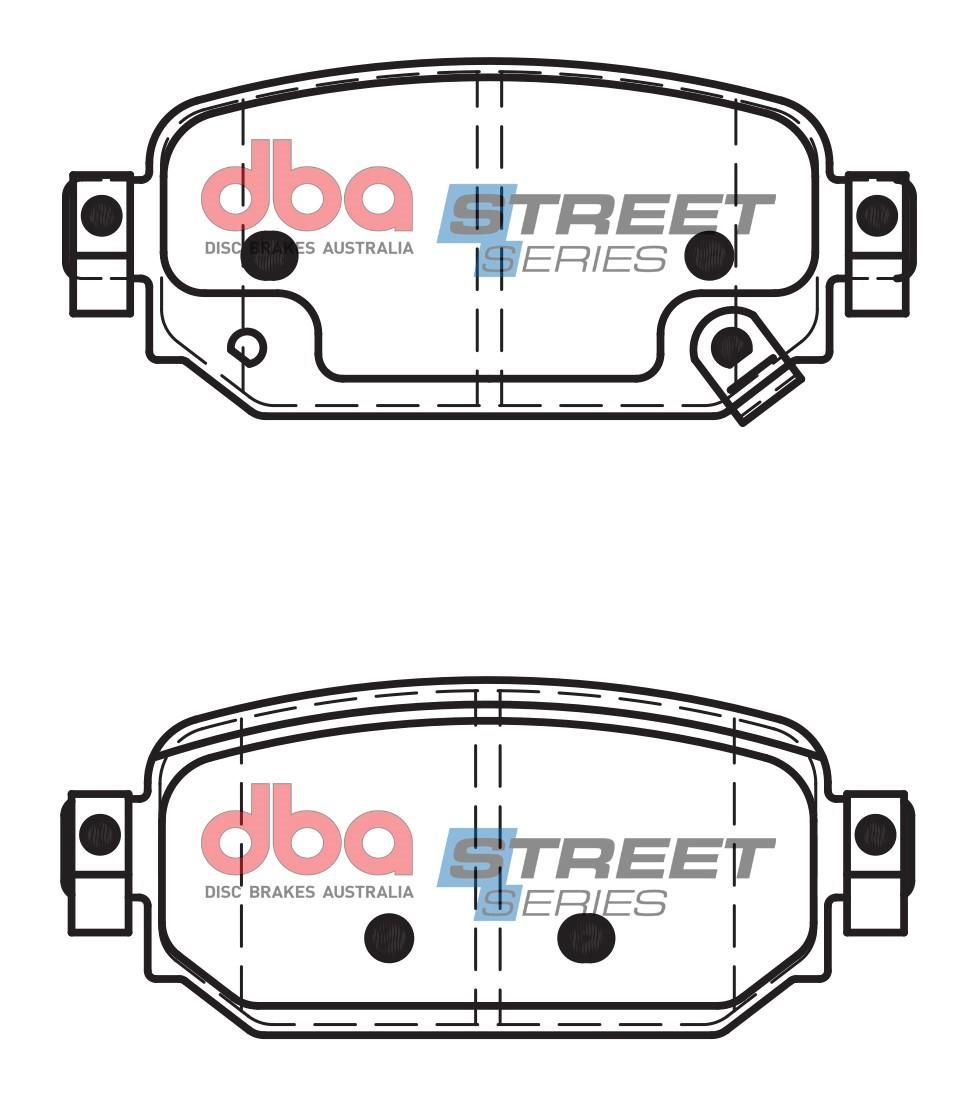 DBA SS STREET SERIES BRAKE PADS [ Mazda 3 BN 2016 -> R ] - TecDoc Only
