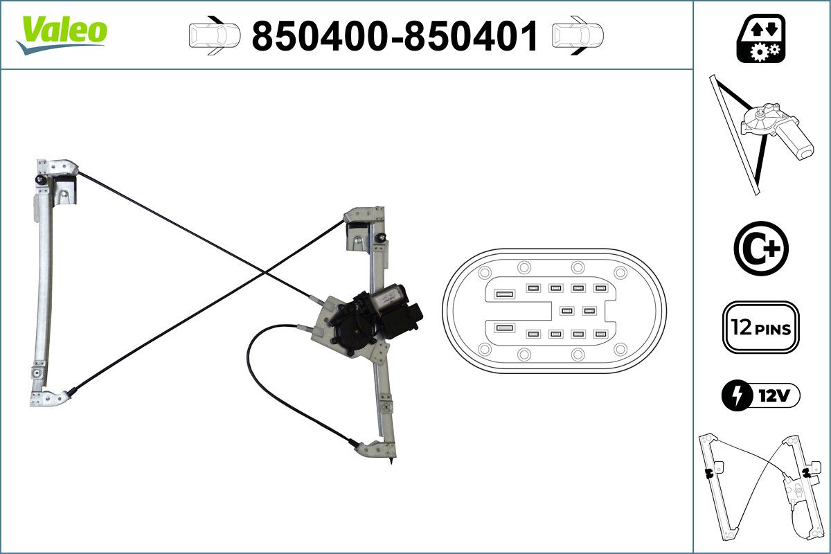 VALEO 850400 - Fensterheber