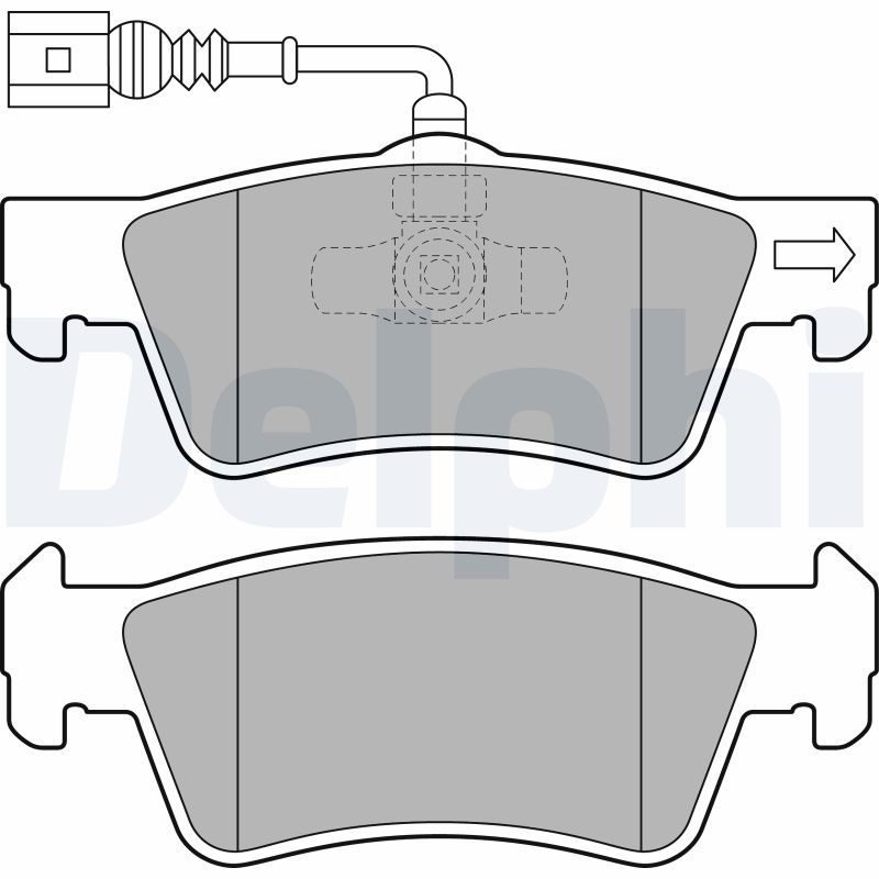 Brake Pad Set, disc brake LP2087