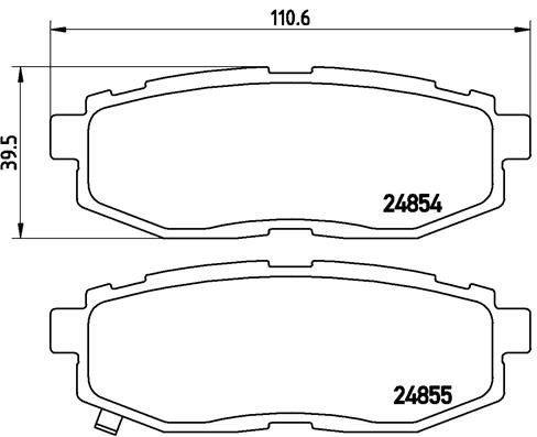 Brake Pad Set, disc brake P 78 018