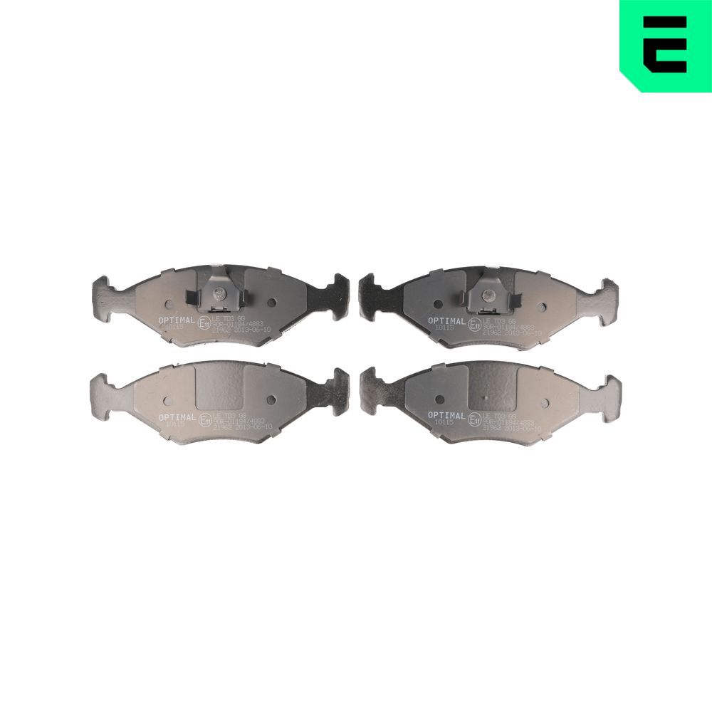 OPTIMAL BP-10115 - Bremsbelagsatz, Scheibenbremse