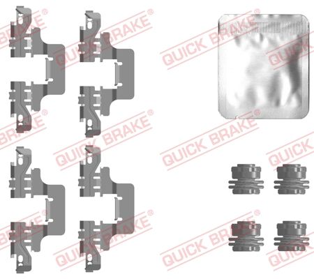 Accessory Kit, disc brake pad 109-0128