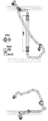 TRISCAN 9010 28073 High-/Low Pressure Line, air conditioning