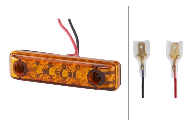 VF FEU LATERAL 4LED ORANGE 12V