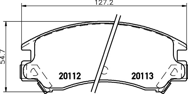 2011201 TEXTAR fékbetétkészlet, tárcsafék