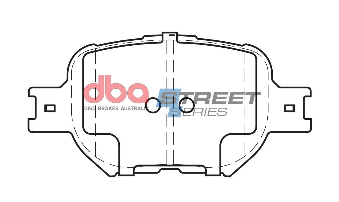 DBA SS STREET SERIES BRAKE PADS [ Toyota 1999-2014 F ] - TecDoc Only