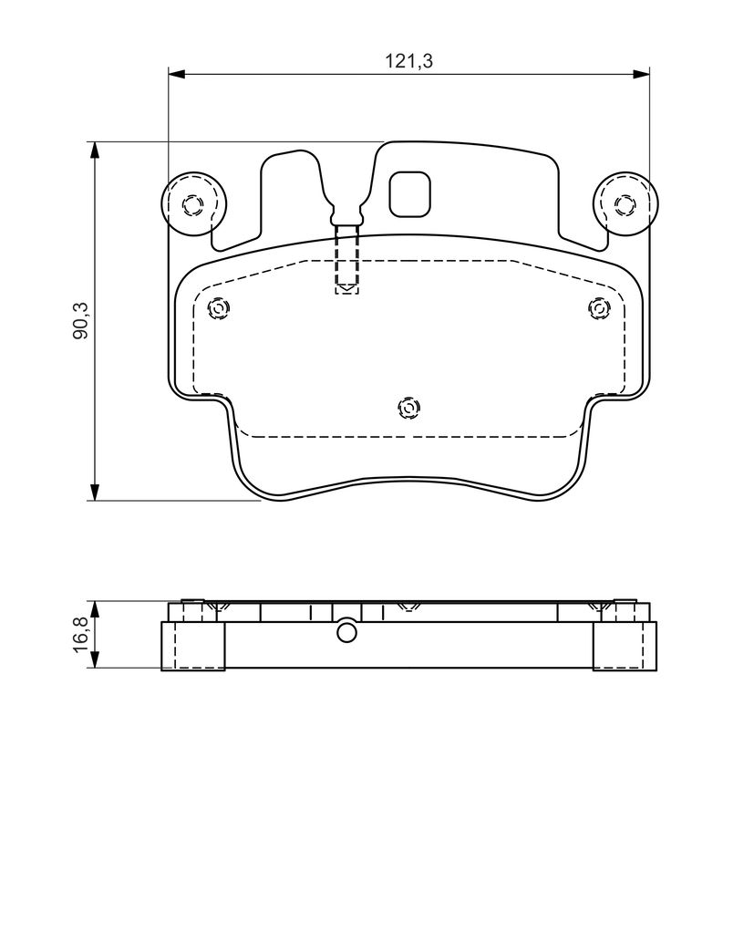 Bremsbelagsatz, Scheibenbremse