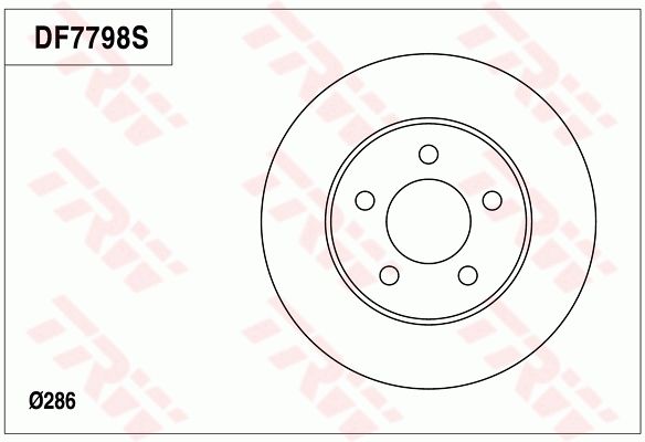 TRW BRAKE DISC - TecDoc Only
