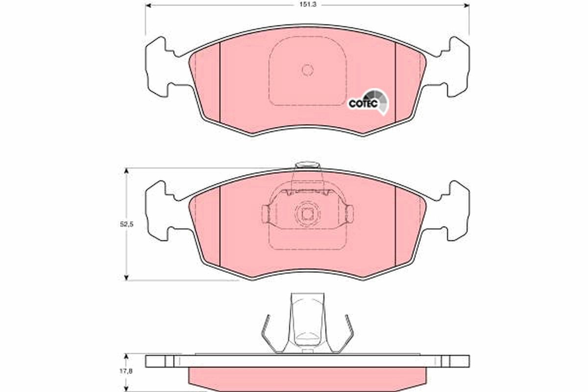 Brake Pad Set, disc brake GDB1383