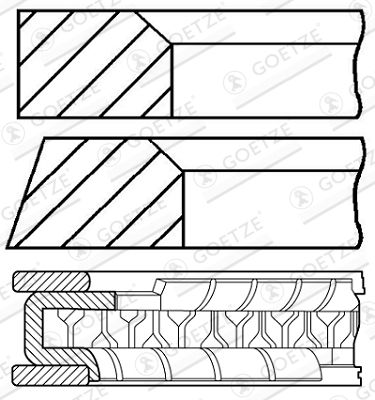 Piston Ring Kit 08-306807-00