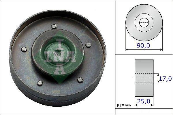 Deflection/Guide Pulley, V-ribbed belt 532 0694 10