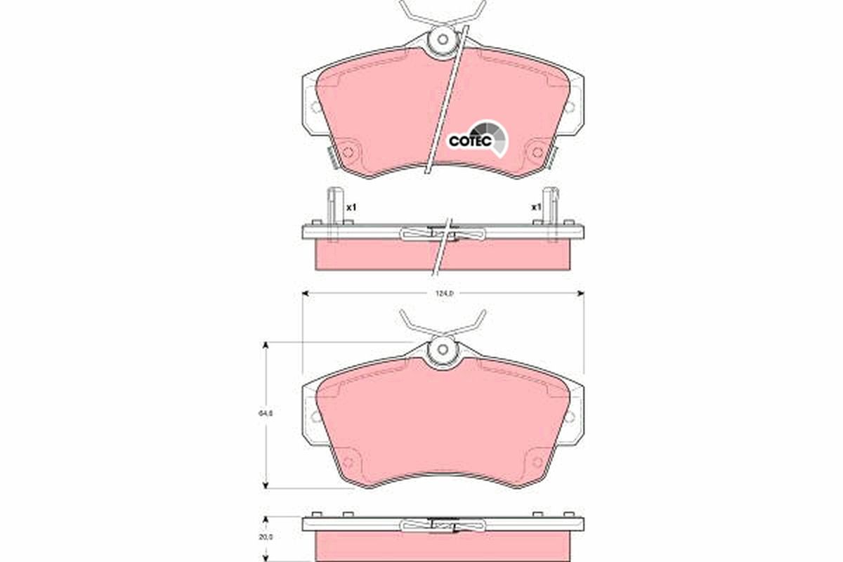 Brake Pad Set, disc brake GDB4118