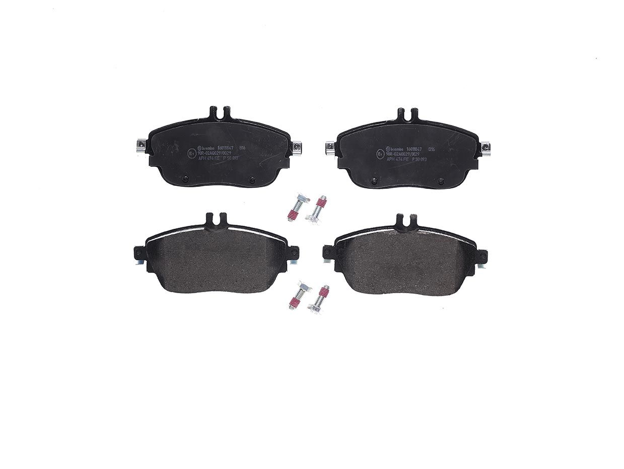 BREMBO P 50 093 - Bremsbelagsatz, Scheibenbremse PRIME LINE