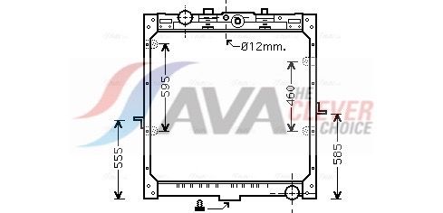 DF2035 AVA QUALITY COOLING hűtő, motorhűtés