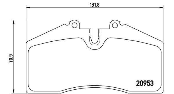 Bremsbelagsatz, Scheibenbremse
