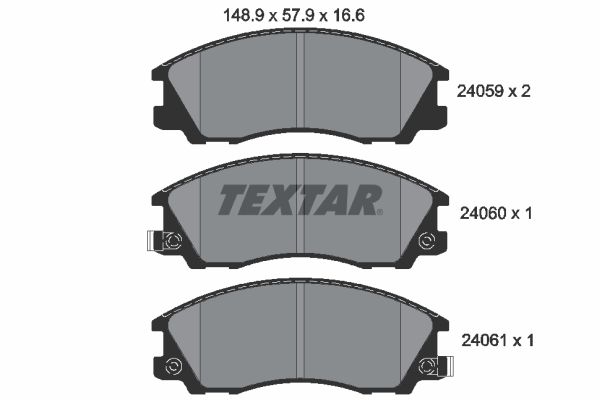 Brake Pad Set, disc brake 2405901