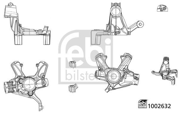 Achsschenkel, Radaufh&auml;ngung