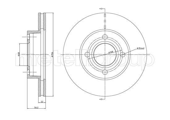METELLI 23-0234 - Bremsscheibe