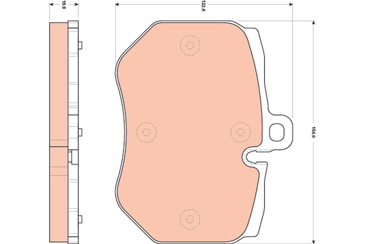 Brake Pad Set, disc brake GDB1848