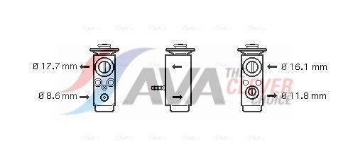 AVA QUALITY COOLING OL1352 - Expansionsventil, Klimaanlage