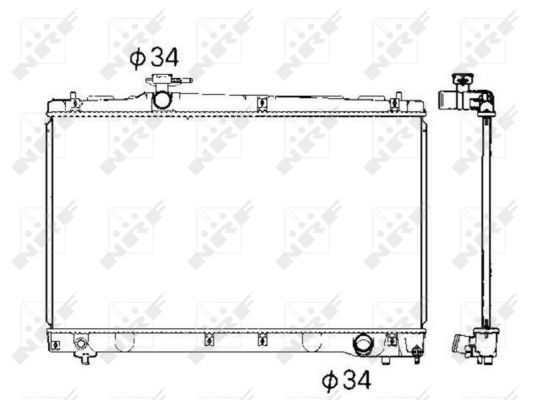 NRF 53401 Radiator, engine cooling