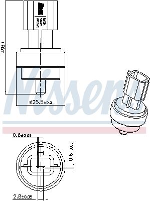 Sensor, K&uuml;hlmitteltemperatur