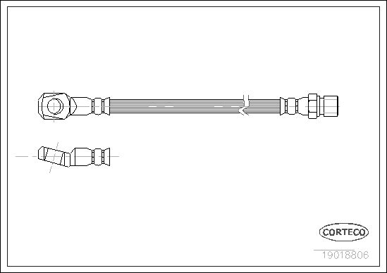 FLEXIBLE DE FREIN MERCEDES L.T.  0705