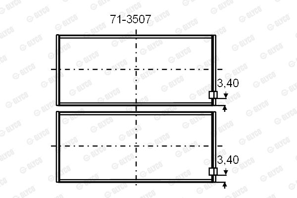 71-3507 GLYCO csapágy