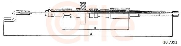 COFLE 10.7391 - Seilzug, Feststellbremse