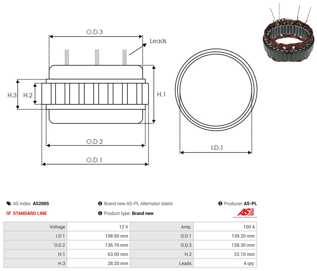 Stator, Generator