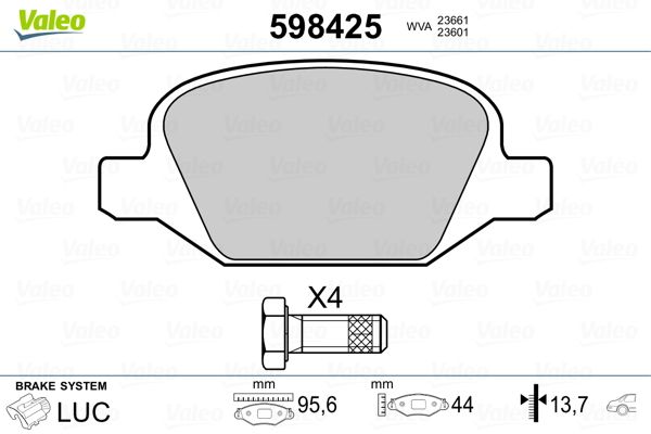 PLAQ FREIN FIAT PANDA, PUNTO II  .