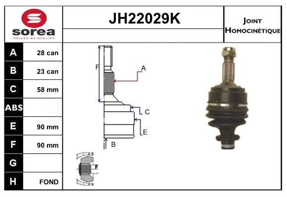 KIT CV JOINT AVEC KR084 - XM