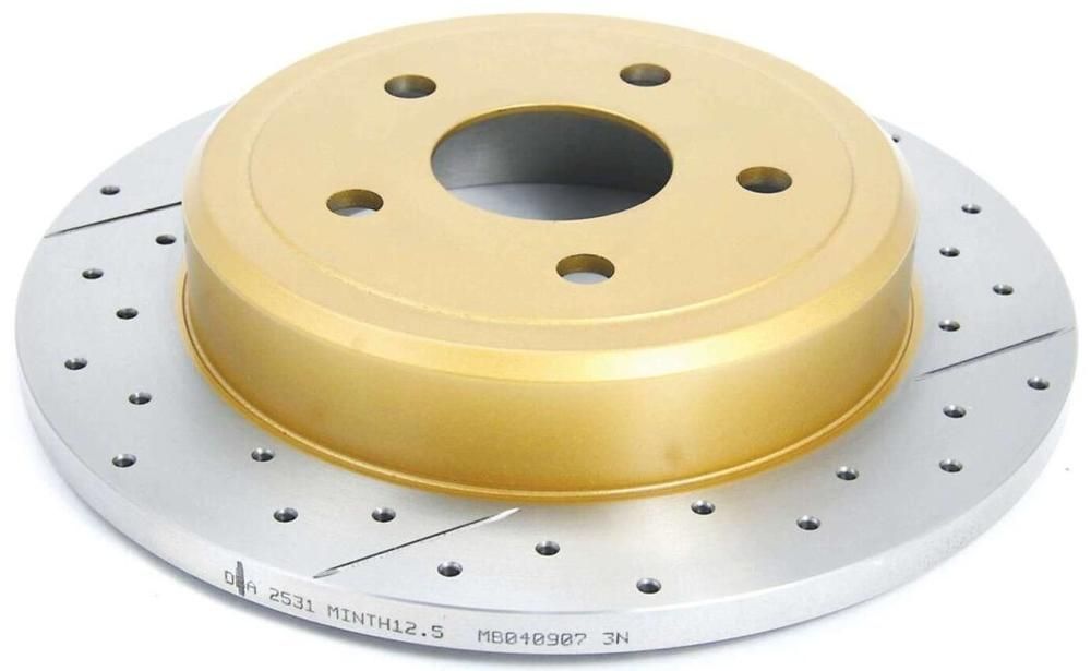 Street Gold Cross-drilled/slotted SLD[ Jeep Cherokee/Commander 05-> R ] - TecDoc 2